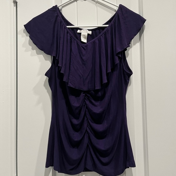 Kenar Tops - Kenar Sleevless Blouse Ruched Blouse Size M